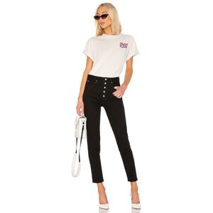 We wore what by Joes. Danielle high rise black denim jean